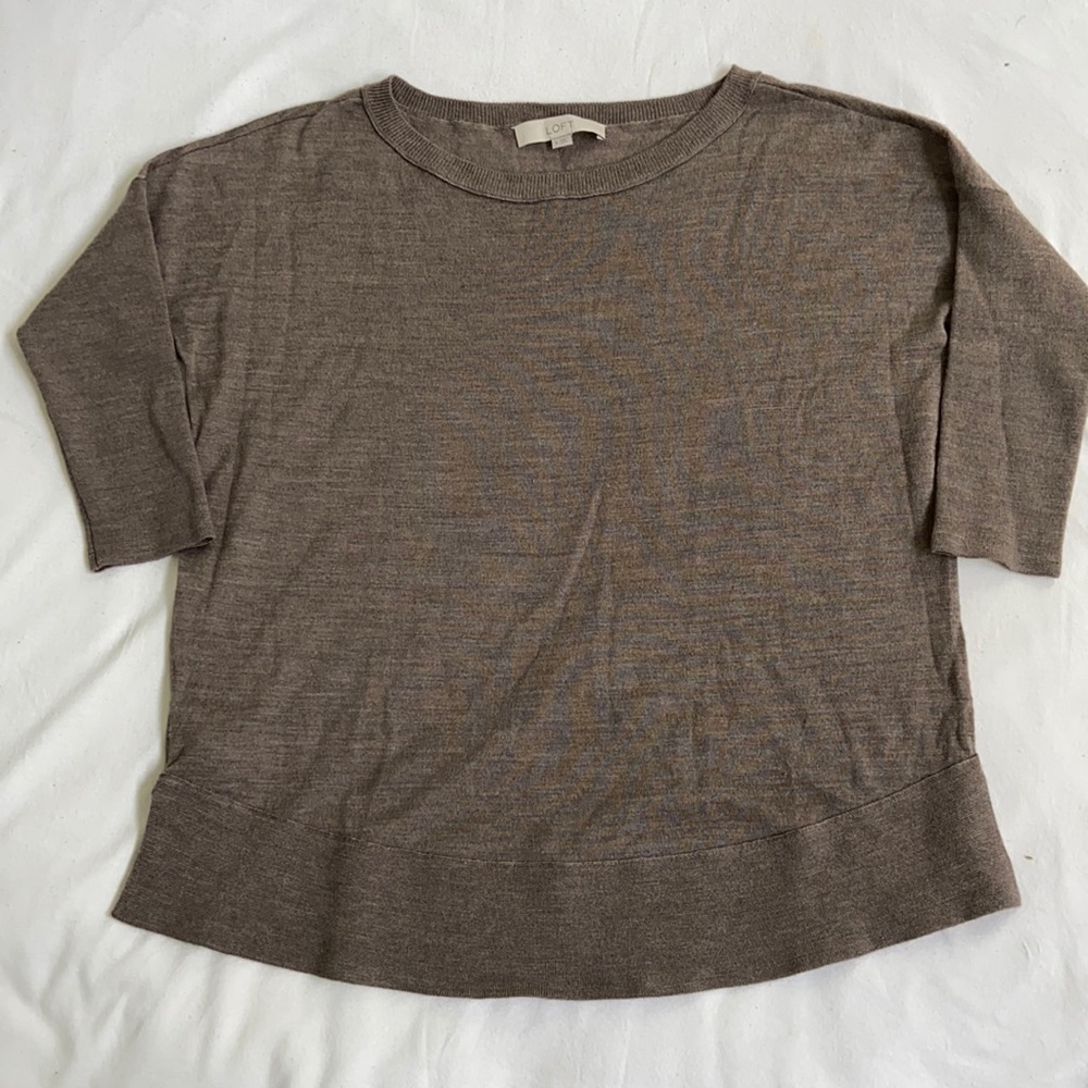 Loft dolman sleeve wool blend sweater